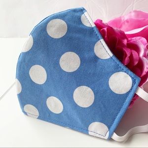 3/$25 Triple Layer Handmade Face Mask Polka dot